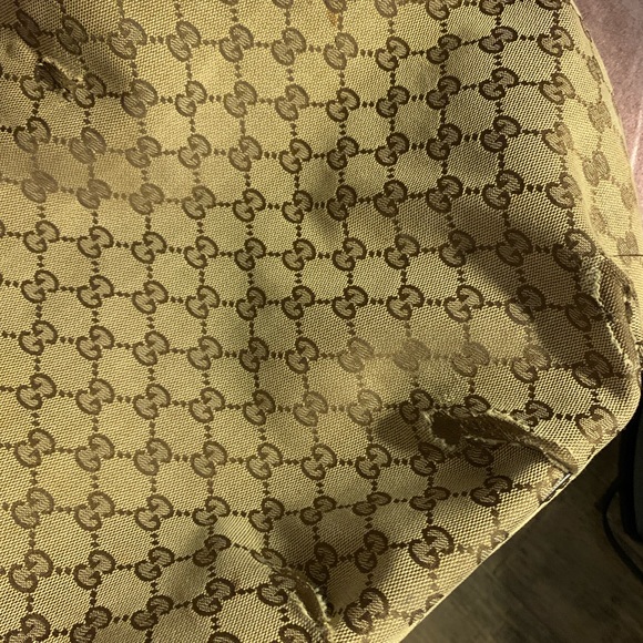 Gucci brown / beige GG canvas Hobo purse. - Picture 10 of 12